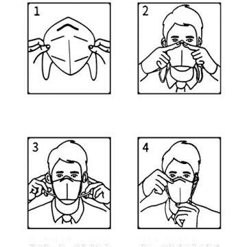 100 Stück FFP2 Masken von Dr. Family - CE Zertifiziert Mundschutz 5-lagig Maske mit versteckten Nasenbügel hygienisch verpackt - 4