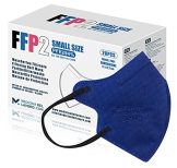 20 FFP2/KN95 Maske Blau CE Zertifiziert Kleine Größe Small, Medizinische Mask mit 4 Lagige Masken ohne Ventil, Staub- und Partikelschutzmaske, Atemschutzmaske mit Hoher BFE-Filtereffizienz≥95|20 Stück - 1