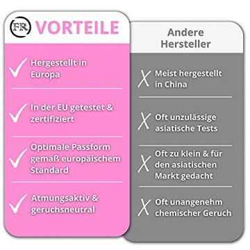 20x FFP2 rosa [MADE IN EU] - FFP2 Maske rosa CE zertifiziert nach EN149:2001+A:2009 - Farbige FFP2 Maske pink CE zertifiziert - FFP2 Maske bunt in rosa - atmungsaktive FFP2 bunt, FFP2 pink aus Europa - 5