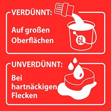 Ajax Allzweckreiniger Frischeduft, 1 x 10l - Haushaltsreiniger für Sauberkeit & Frische, ideal für Büro, Betrieb, Praxis oder zu Hause, im praktischen Kanister - 4