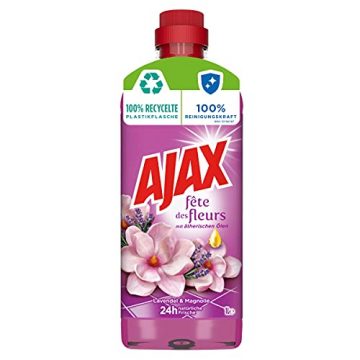 Ajax Allzweckrieniger Lavendel & Magnolie, Fête des Fleurs, Multi-Oberflächen-Reiniger 12er Pack(12 x 1 l) - 2