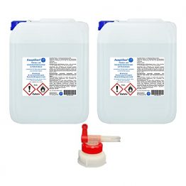 AseptiSan - VAH gelistet - 2 x 5 Ltr. Kanister inkl. 1 x AGH Flächen- und Händedesinfektionsmittel Pharmazentralnummer-16613756 HERRLAN Qualität Made in Germany - 1