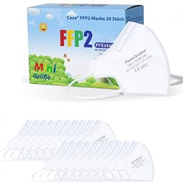 CESA kleine FFP2 Maske mini Mundschutz Atemschutzmaske Mund und Nasenschutz - 20 Stück - 1