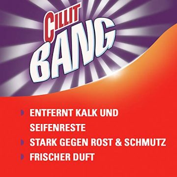 CILLIT BANG Kraftreiniger Bad Kalk & Schmutz – Spray für strahlend saubere Oberflächen – 1 x 750 ml - 3