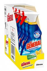 Der General Küchenreiniger Zitrone, Spray, beseitigt Fett und Schmutz für hygienische Sauberkeit 5er Pack (5 x 500 ml) - 1