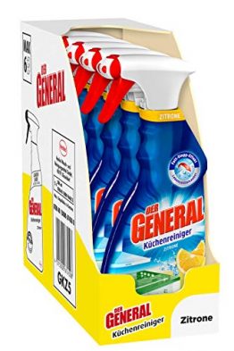 Der General Küchenreiniger Zitrone, Spray, beseitigt Fett und Schmutz für hygienische Sauberkeit 5er Pack (5 x 500 ml) - 1