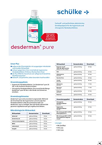 Desderman pure Händedesinfektion 2 x 500 ml - 2