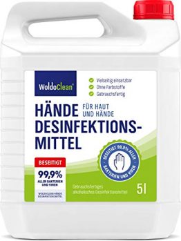 Desinfektionsmittel 5l Hände & Haut mit Rückfetter - ohne Parfüm und Farbstoffe - 1