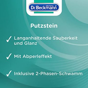 Dr. Beckmann Putzstein, Universalreiniger mit Aktivkohle, Allzweckreiniger inkl. 2-Phasen-Putzstein (400 g) - 2