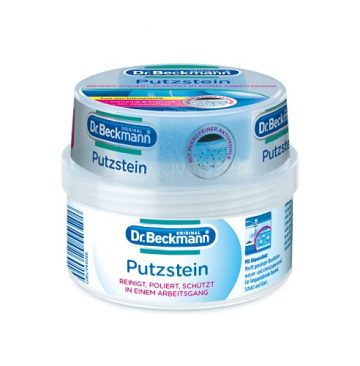 Dr. Beckmann Putzstein, Universalreiniger mit Aktivkohle, Allzweckreiniger inkl. 2-Phasen-Putzstein (400 g) - 1