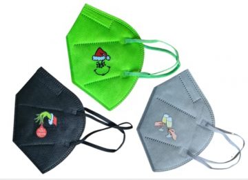 ESLH Winter Edition: 10 Bunte FFP2 Masken mit Wintermotiven Geschenkbox Geschenke für Frauen Männer Mama Freundin Adventskalender 2021 Silvester - 2