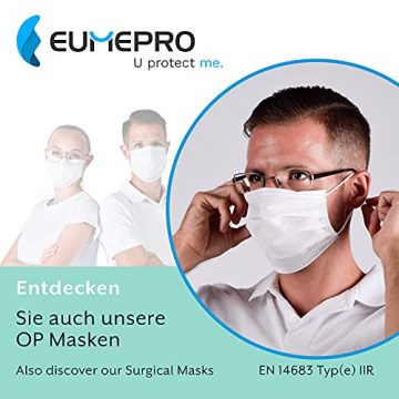 EUMEPRO FFP2 Comfort L – 20 Stück FFP2 Masken hergestellt UND Zertifiziert aus Deutschland [EN 149:2001+A1:2009, CE 0757] - 6