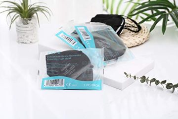 EUROPAPA® 20x FFP2 Schwarz Maske 5-Lagen Mundschutzmaske CE Stelle zertifiziert Atemschutzmasken hygienische Einzelverpackung EU 2016/425 - 5