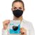 Health2b FFP2 Maske Schwarz CE Zertifiziert CE1463 Atemschutzmaske Mundschutz, DERMATEST® sehr gut (Schwarz [40 Stück]) - 4