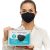 Health2b FFP2 Maske Schwarz CE Zertifiziert CE1463 Atemschutzmaske Mundschutz, DERMATEST® sehr gut (Schwarz [40 Stück]) - 8