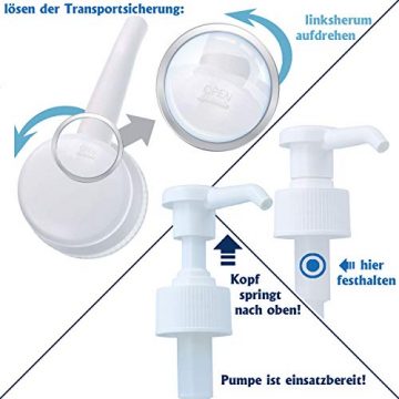 Horn Medical Dosierpumpen (4 Stück) mit Sterillium, Händedesinfektionsmittel (4 x 500 ml) - 6