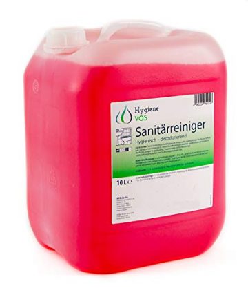 Hygiene Vos Sanitärreiniger 10 Liter. Entfernt Kalk von Armaturen, Fliesen, Duschabtrennungen sowie Urinstein und Wasserstein. Geeignet für Hochdruckreiniger - 2