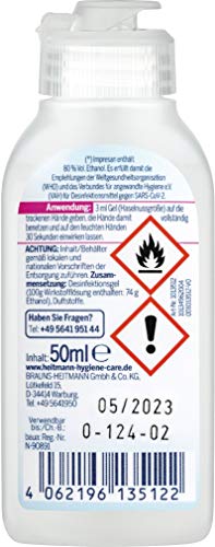 Impresan Händedesinfektions-Gel 50 ml: Hand-Reinigung auch für unterwegs - enthält 80% Vol. Ethanol, 10er Pack im praktischen Vorteilspack - 2