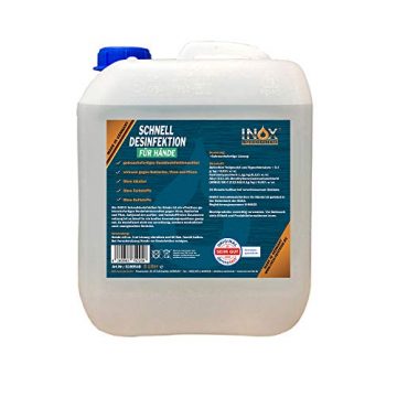 INOX® Hände Desinfektionsmittel ohne Alkohol, 5L - Händedesinfektion Handdesinfektionsmittel Entfetter Desinfektion für Hand & Haut - 1