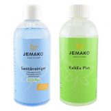 Jemako 1 x 500ml Kalkex Entkalker & 1 x 500ml Sanitärreiniger - 1