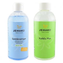 Jemako 1 x 500ml Kalkex Entkalker & 1 x 500ml Sanitärreiniger - 1