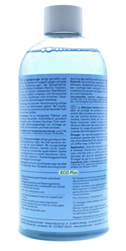 Jemako Reiniger im Set - Kraftreiniger Green Apple ECO Plus (500ml) - Sanitärgrundreiniger (500ml) - Jemako Bodenpflege ECO Plus Purple Breeze (500ml) - inkl. Sinland Microfasertuch & 2 x Schaumpumpe - 2