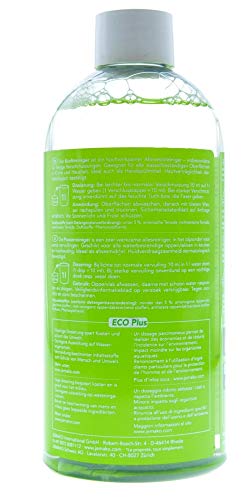 Jemako Reiniger im Set - Kraftreiniger Green Apple ECO Plus (500ml) - Sanitärgrundreiniger (500ml) - Jemako Bodenpflege ECO Plus Purple Breeze (500ml) - inkl. Sinland Microfasertuch & 2 x Schaumpumpe - 3