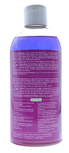 Jemako Reiniger im Set - Kraftreiniger Green Apple ECO Plus (500ml) - Sanitärgrundreiniger (500ml) - Jemako Bodenpflege ECO Plus Purple Breeze (500ml) - inkl. Sinland Microfasertuch & 2 x Schaumpumpe - 4