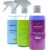 Jemako Reiniger im Set - Kraftreiniger Green Apple ECO Plus (500ml) - Sanitärgrundreiniger (500ml) - Jemako Bodenpflege ECO Plus Purple Breeze (500ml) - inkl. Sinland Microfasertuch & 2 x Schaumpumpe - 1