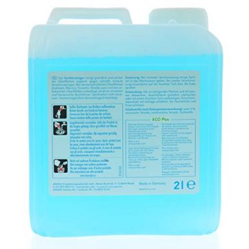 Jemako Sanitärreiniger (Blue Sea) ECO Plus 2l Kanister | für strahlende Sauberkeit im kompletten Sanitärbereich | inkl. Sinland Microfasertuch - 2