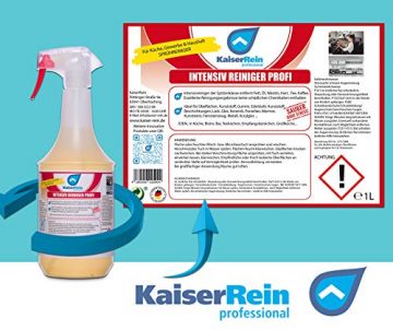 KaiserRein Intensivreiniger Küchenreiniger Profi Spray 1L (1000ml) Fettlöser Spray Küche Grill Gastronomie Konzentrat Entfetter - 2