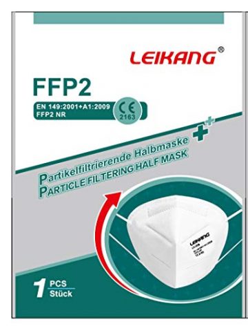 LEIKANG FFP2 Atemschutzmaske Mund- und Nasenschutz 1Box=20Stück - 1