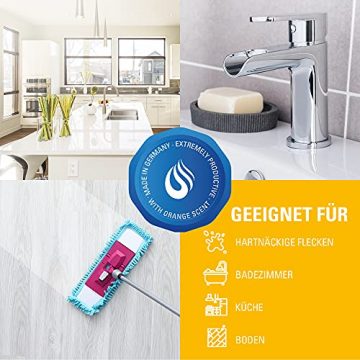 Maxxi Clean Orangenreiniger Konzentrat Reinigungsmittel 500 ml - Universalreiniger als Glasreiniger, WC Reiniger, Badreiniger und Küchenreiniger für Haushalt und Industrie - extra stark - 6