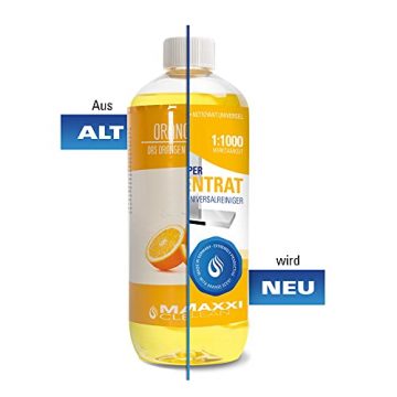 Maxxi Clean Orangenreiniger Konzentrat Reinigungsmittel 500 ml - Universalreiniger als Glasreiniger, WC Reiniger, Badreiniger und Küchenreiniger für Haushalt und Industrie - extra stark - 7