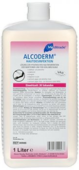 Meditrade 00986 Alcoderm Hautdesinfektion, 1 L Flasche - 1