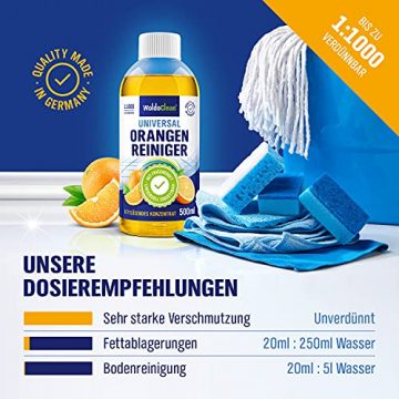 Orangenreiniger Konzentrat fettlösend und hochkonzentriert - 500ml Reinigungsmittel - 4