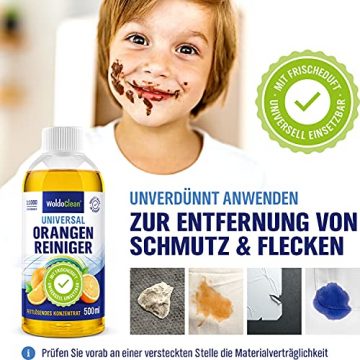 Orangenreiniger Konzentrat fettlösend und hochkonzentriert - 500ml Reinigungsmittel - 5