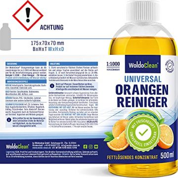 Orangenreiniger Konzentrat fettlösend und hochkonzentriert - 500ml Reinigungsmittel - 7