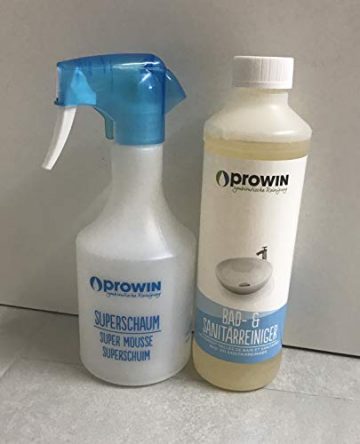 proWin Bad und Sanitärreiniger 500 ml & Superschaumflasche - 1