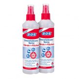 SOS Desinfektions-Spray: Desinfektionsmittel zur gründlichen und schnellen Hand- & Flächendesinfektion, 2X250ml - 1