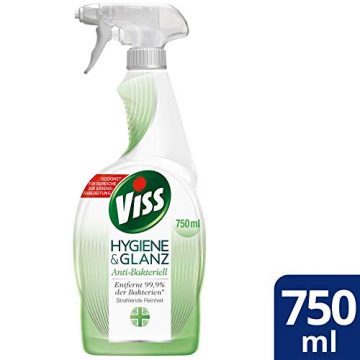 Viss Hygiene & Glanz Reinigungsmittel Anti-Bakteriell Allzweckreiniger entfernt 99,9% der Bakterien und spezielle Viren 750 ml 1 Stück - 2