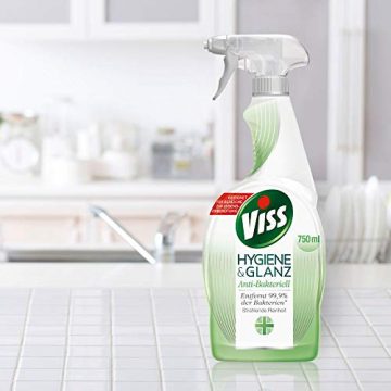 Viss Hygiene & Glanz Reinigungsmittel Anti-Bakteriell Allzweckreiniger entfernt 99,9% der Bakterien und spezielle Viren 750 ml 1 Stück - 4