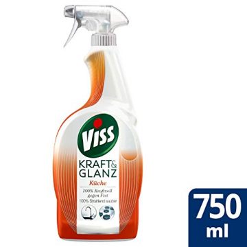 Viss Kraft & Glanz Küche Putzmittel und Fettreiniger für strahlende Sauberkeit mit Fettlösekraft 100% natürlichen Ursprungs 750 ml 1 Stück - 2