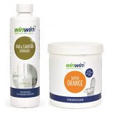 winwinCLEAN Set: Super Orange Reinigungsschaum/WC-Schaum 1kg + Bad & Sanitärreinger 500ml I Sonderpreis NUR FÜR Kurze Zeit - 1